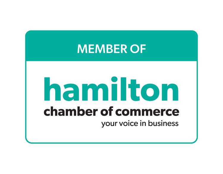 member of hamilton chamber of commerce badge