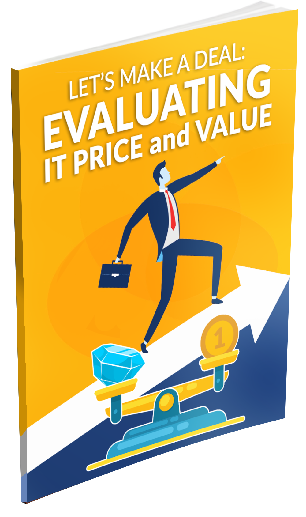 Book with title that reads lets make a deal: evaluating IT price and value