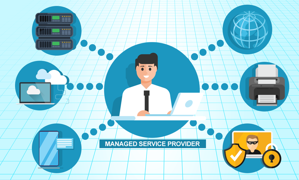 clipart of the power of a managed service provider