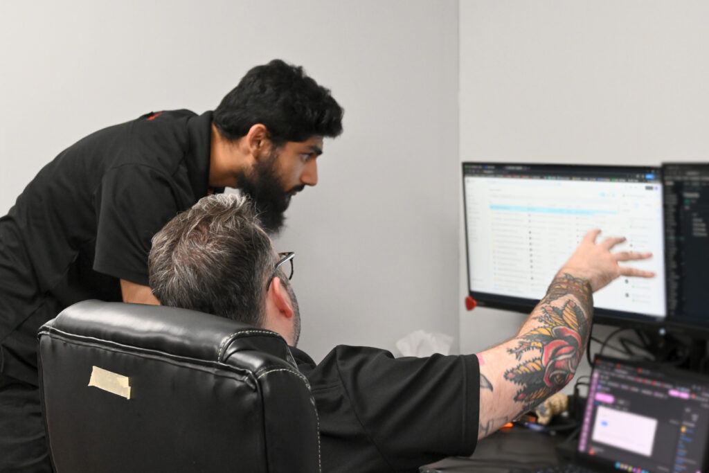 Joe Apps team working together on setting up cloud services for Hamilton client