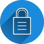 Free castle security locked vector